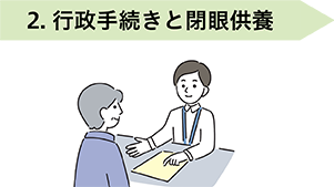 行政手続きと閉眼供養